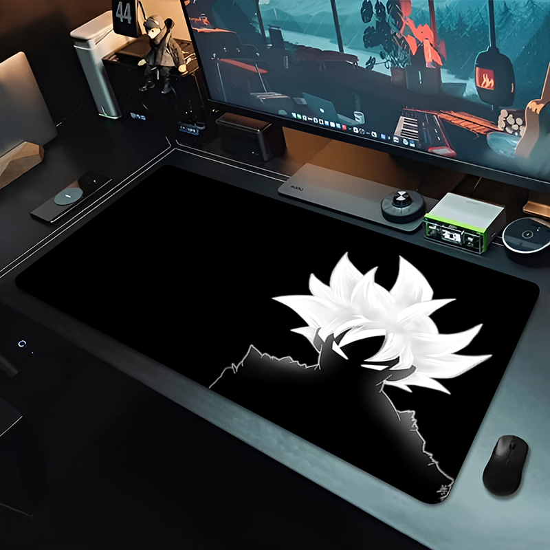 Gaming Accessories For Gaming Setup - DBZ Black Anime Mouse Pad Dragon
