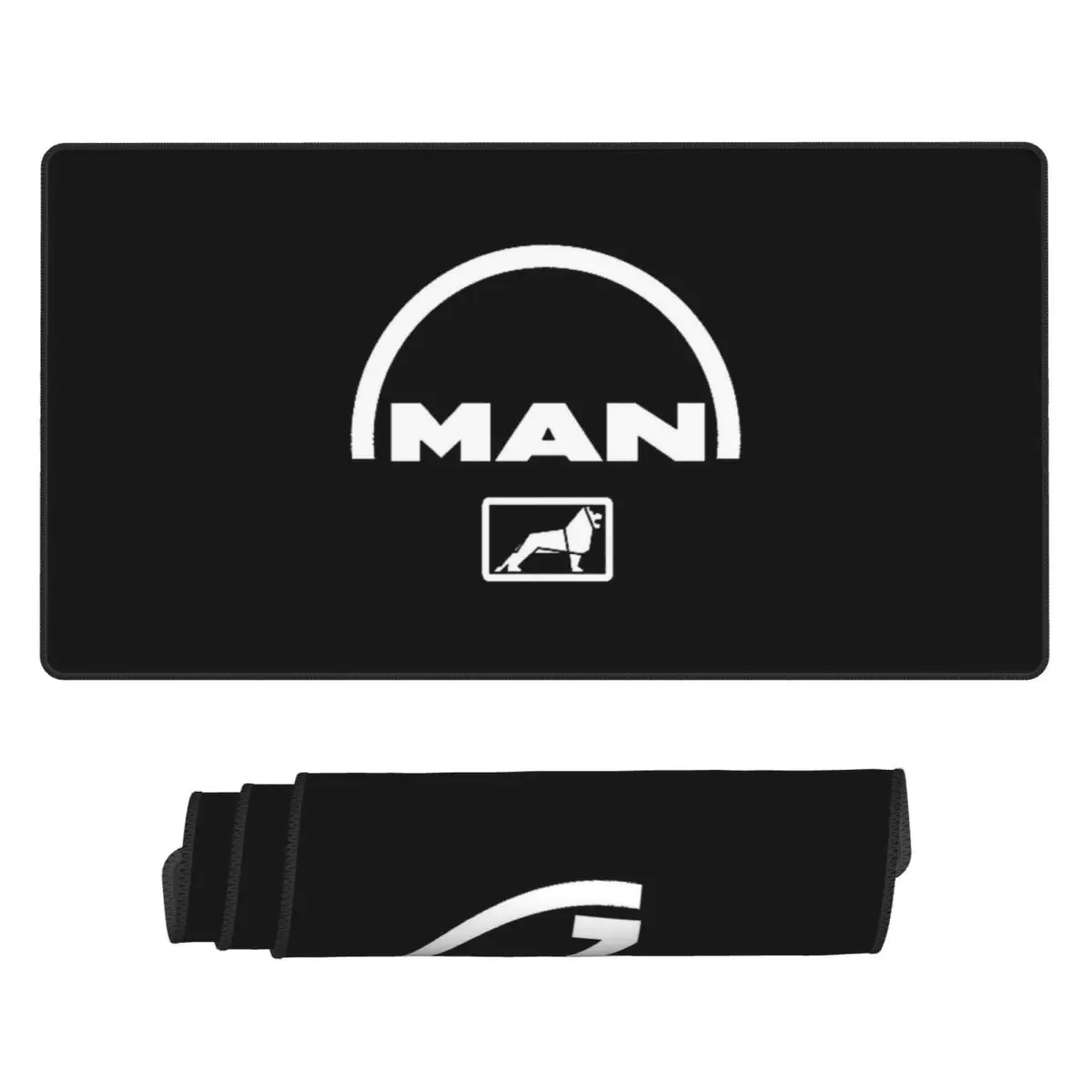 Gaming Accessories Logo - Large Mouse Pad Man Truck Bus
