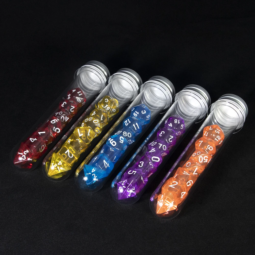 Youtube Gaming Accessories - Transparent Polyhedral Dice Set - 7