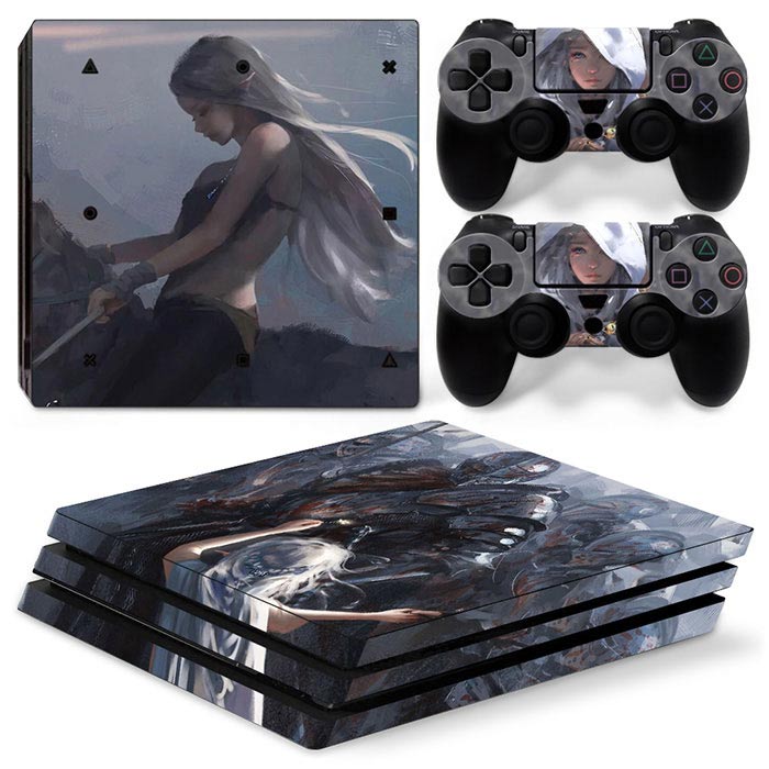 Gaming Accessories Drawing - Cute girl style Protective Sticker for