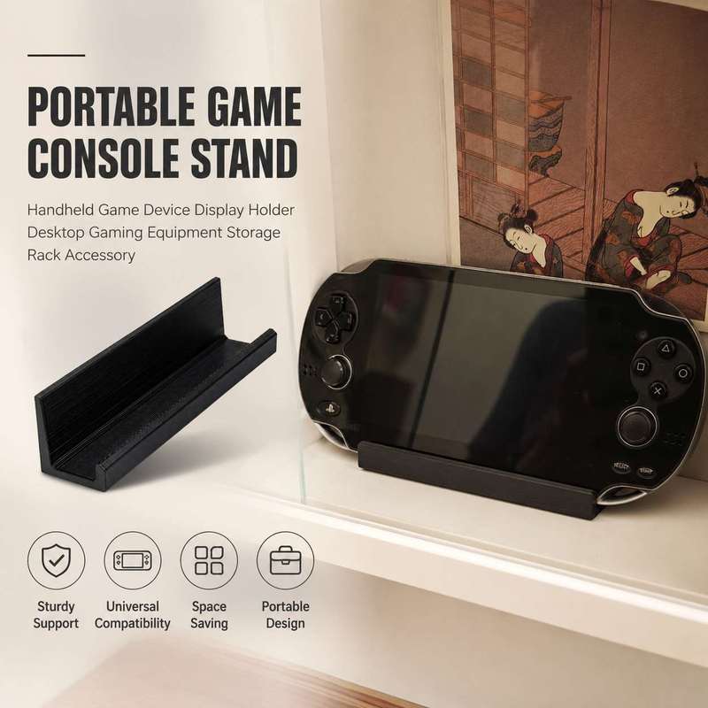Gaming Accessories Rack - Portable Game Console Stand Handheld Game