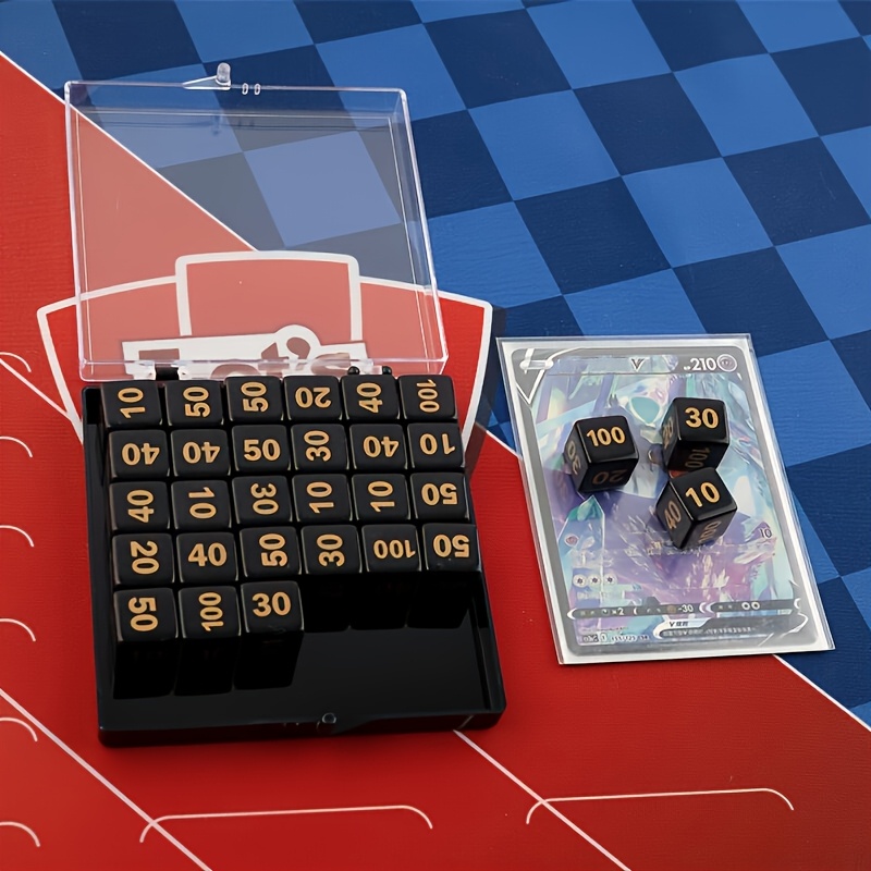 Gaming Accessories Must Have - 10pcs PTCG Counters Token Dice, Acrylic