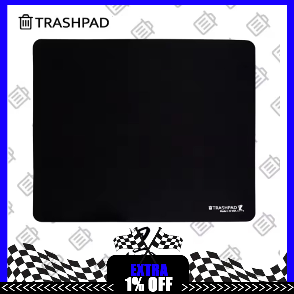 Gaming Accessories For Valorant - TRASHPAD BLACK Gaming Mousepad FPS Controlled