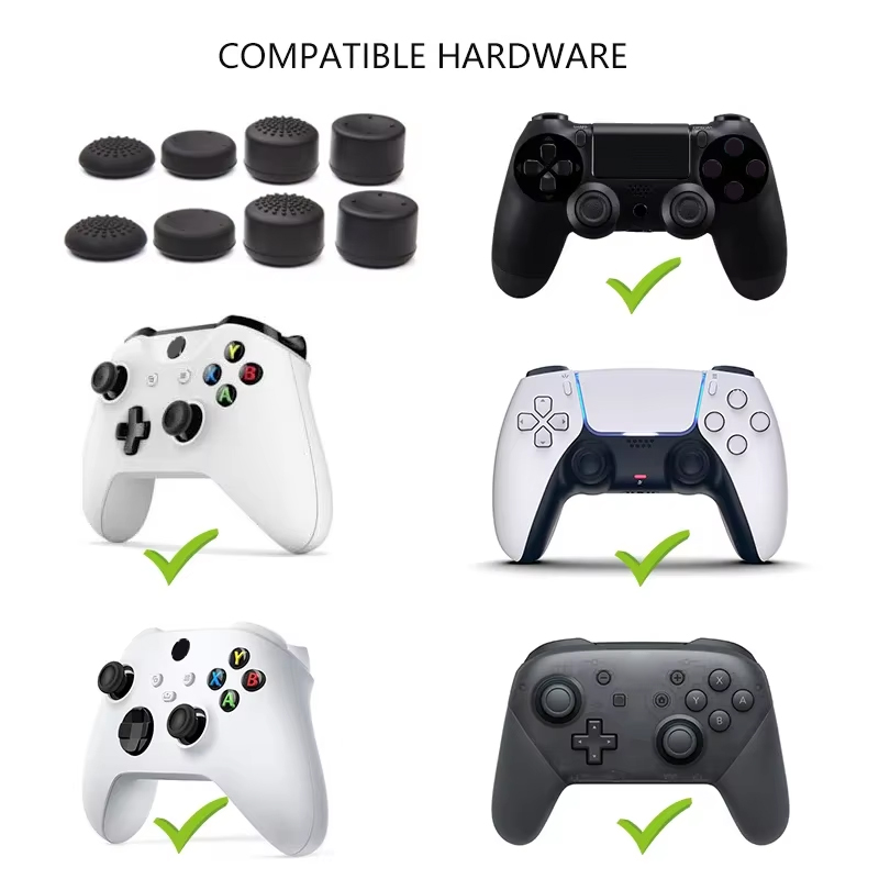 8pcs Controller Silicone Analo - Gaming Setup Accessories Xbox ulasan dan harga