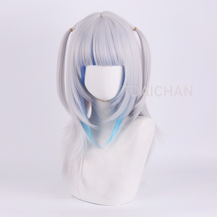 2025 Gawr Gura Cosplay Wig Whi - Virtual Gaming Accessories ulasan dan harga