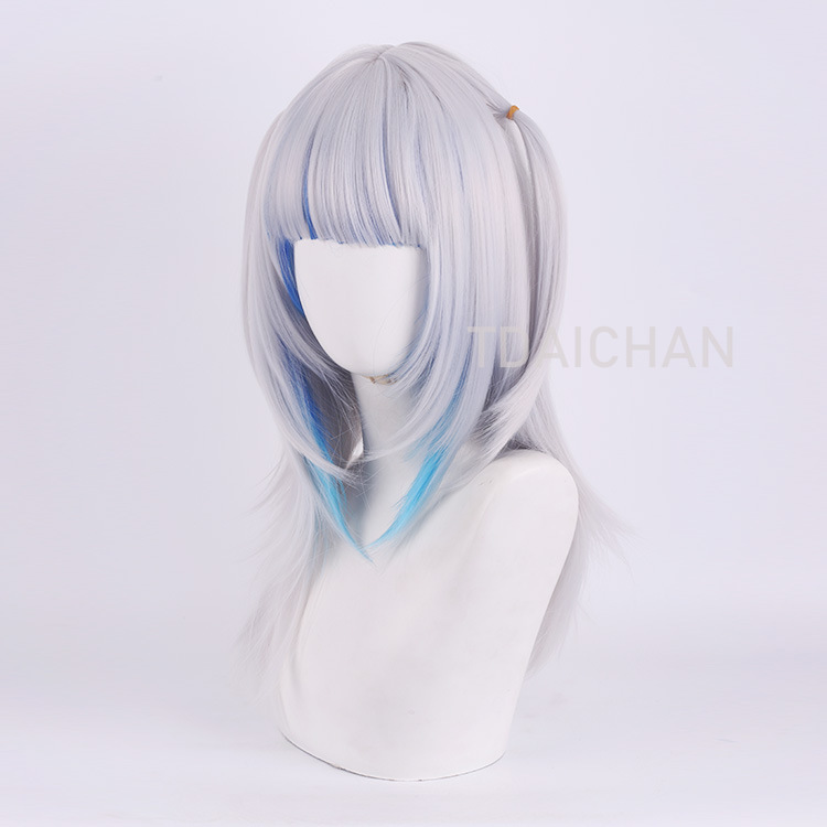 2025 Gawr Gura Cosplay Wig Whi - Virtual Gaming Accessories ulasan dan harga