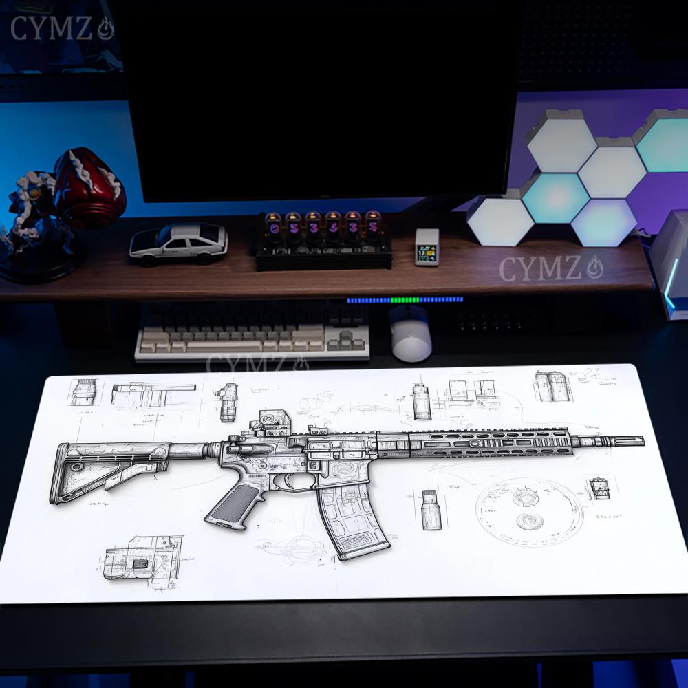 AR Rifle and Parts Drawings La - Gaming Accessories Drawing ulasan dan harga
