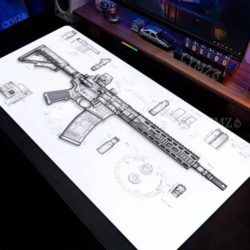 AR Rifle and Parts Drawings La - Gaming Accessories Drawing ulasan dan harga