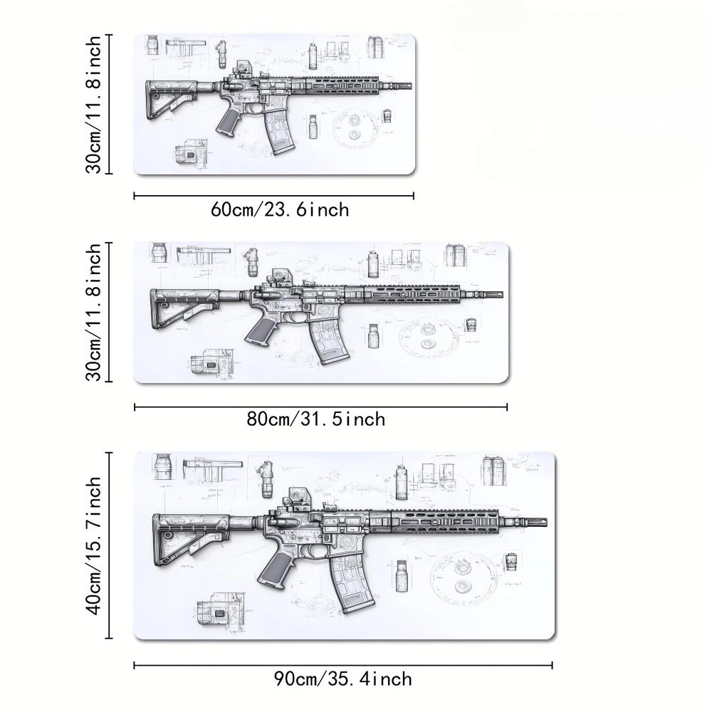 AR Rifle and Parts Drawings La - Gaming Accessories Drawing ulasan dan harga