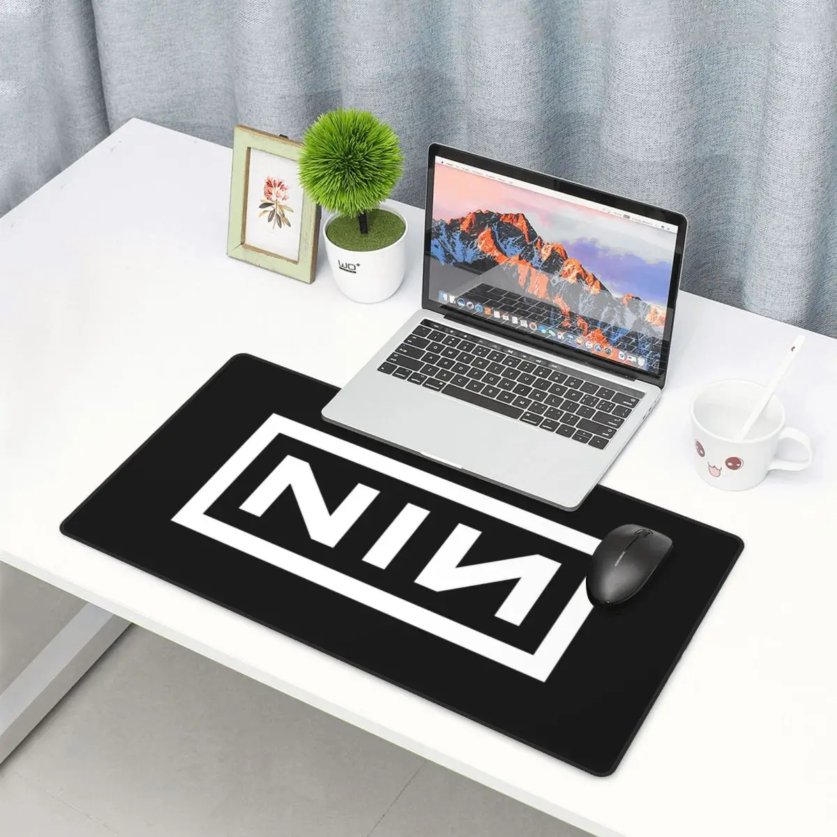 Large Mouse Pad NIN Logo Nine  - Gaming Accessories Logo ulasan dan harga