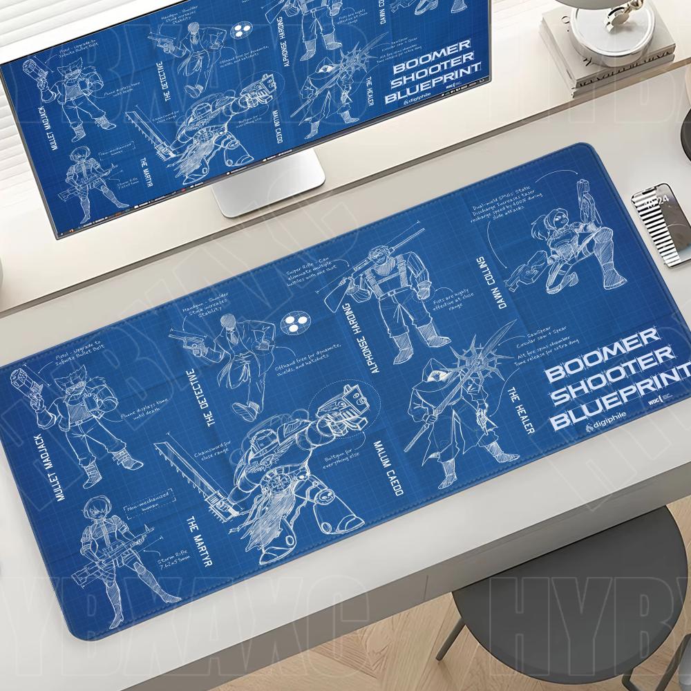Black Large Mouse Pad Engineer - Gaming Accessories Drawing ulasan dan harga