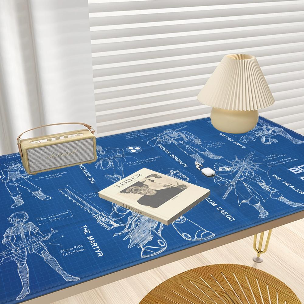Black Large Mouse Pad Engineer - Gaming Accessories Drawing ulasan dan harga