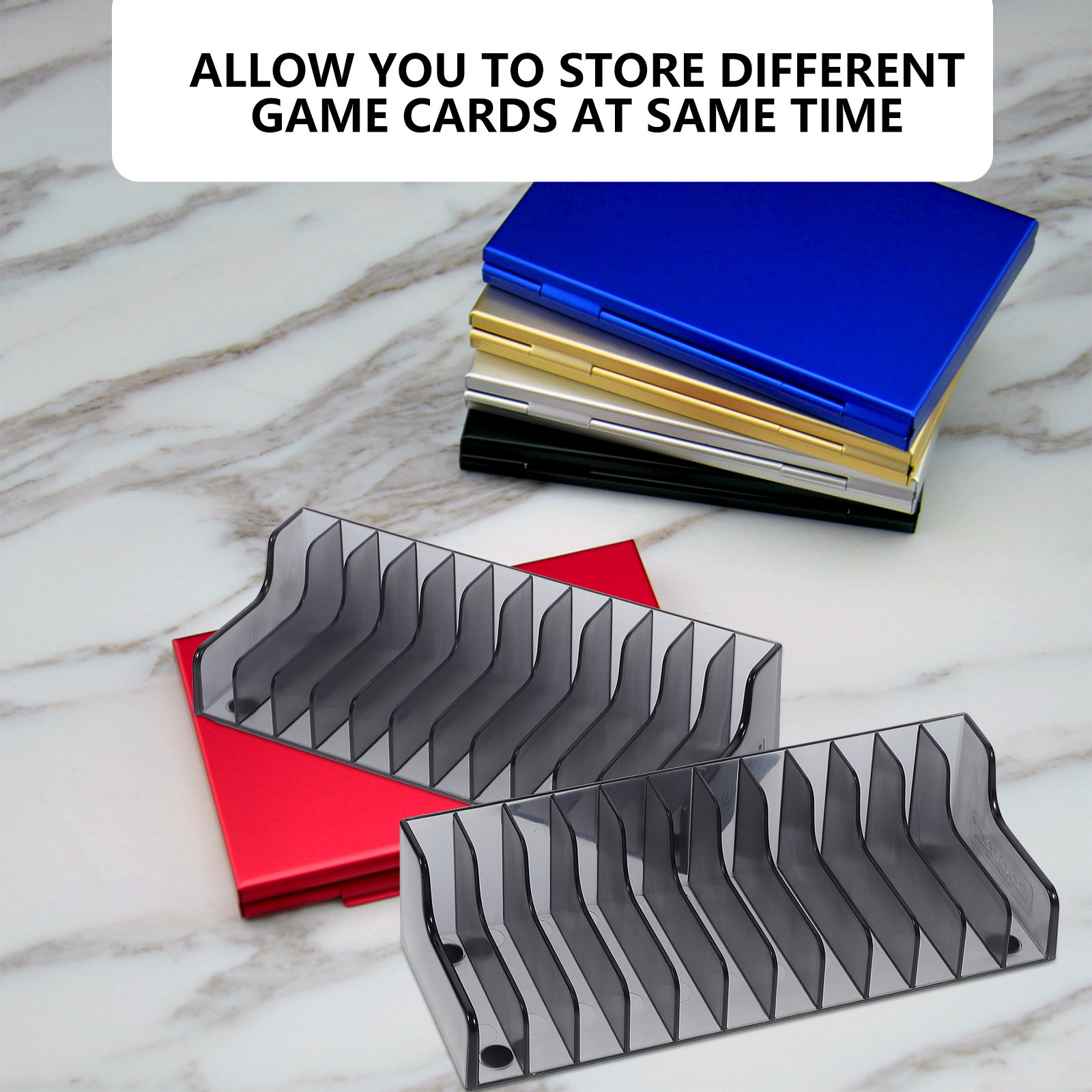 2pcs Game Card Box Storage Rac - Gaming Accessories Rack ulasan dan harga