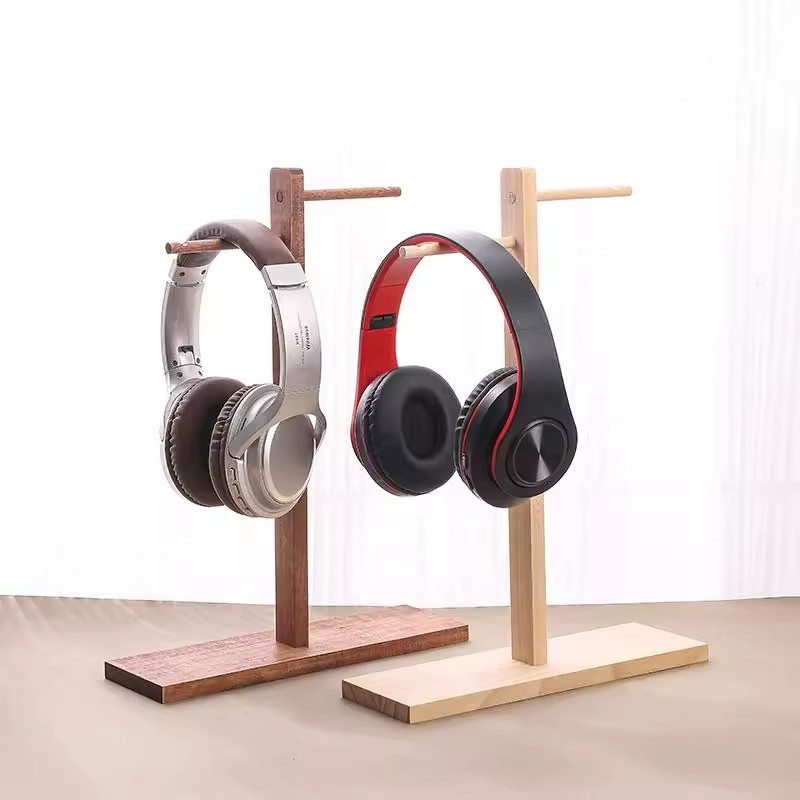 Wood Headphone Stand Earphone  - Gaming Accessories Rack ulasan dan harga