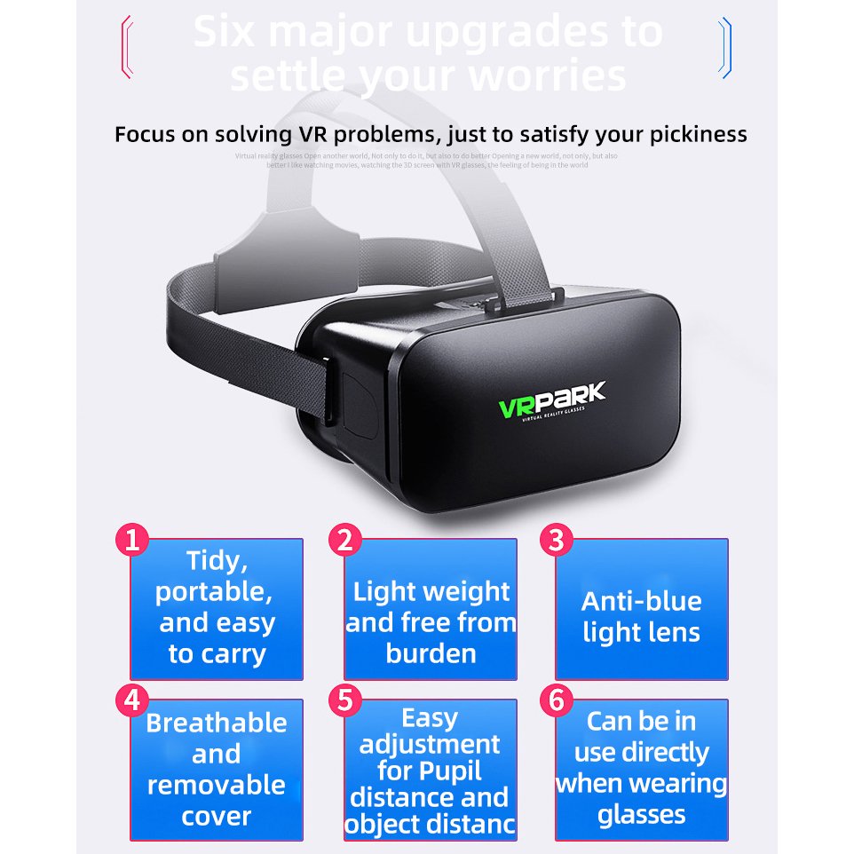 Virtual Reality Helmet VR Glas - Virtual Gaming Accessories ulasan dan harga