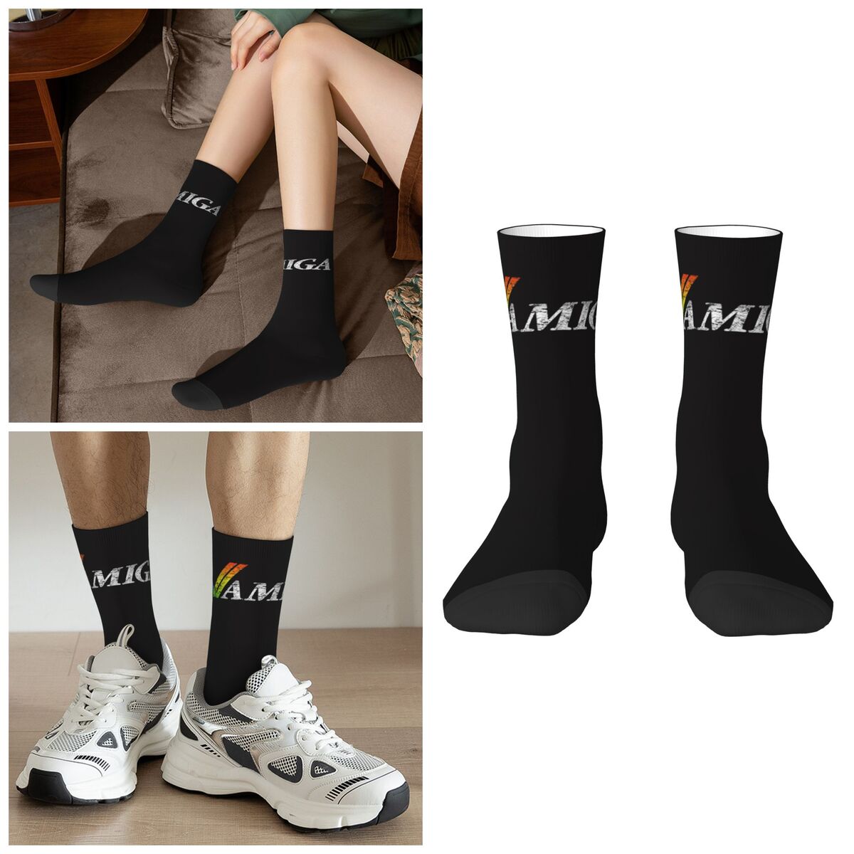 Amiga Gaming Socks Harajuku Sw - Youtube Gaming Accessories ulasan dan harga