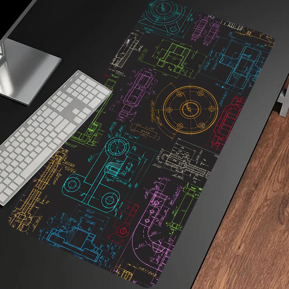 Mechanical Drawing Mouse Pad G - Gaming Accessories Drawing ulasan dan harga
