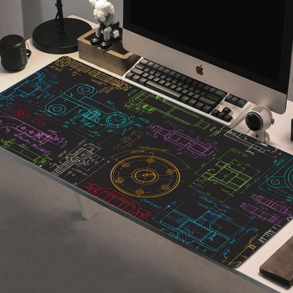 Mechanical Drawing Mouse Pad G - Gaming Accessories Drawing ulasan dan harga