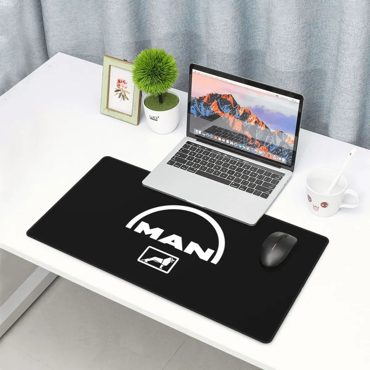 Large Mouse Pad Man Truck Bus  - Gaming Accessories Logo ulasan dan harga