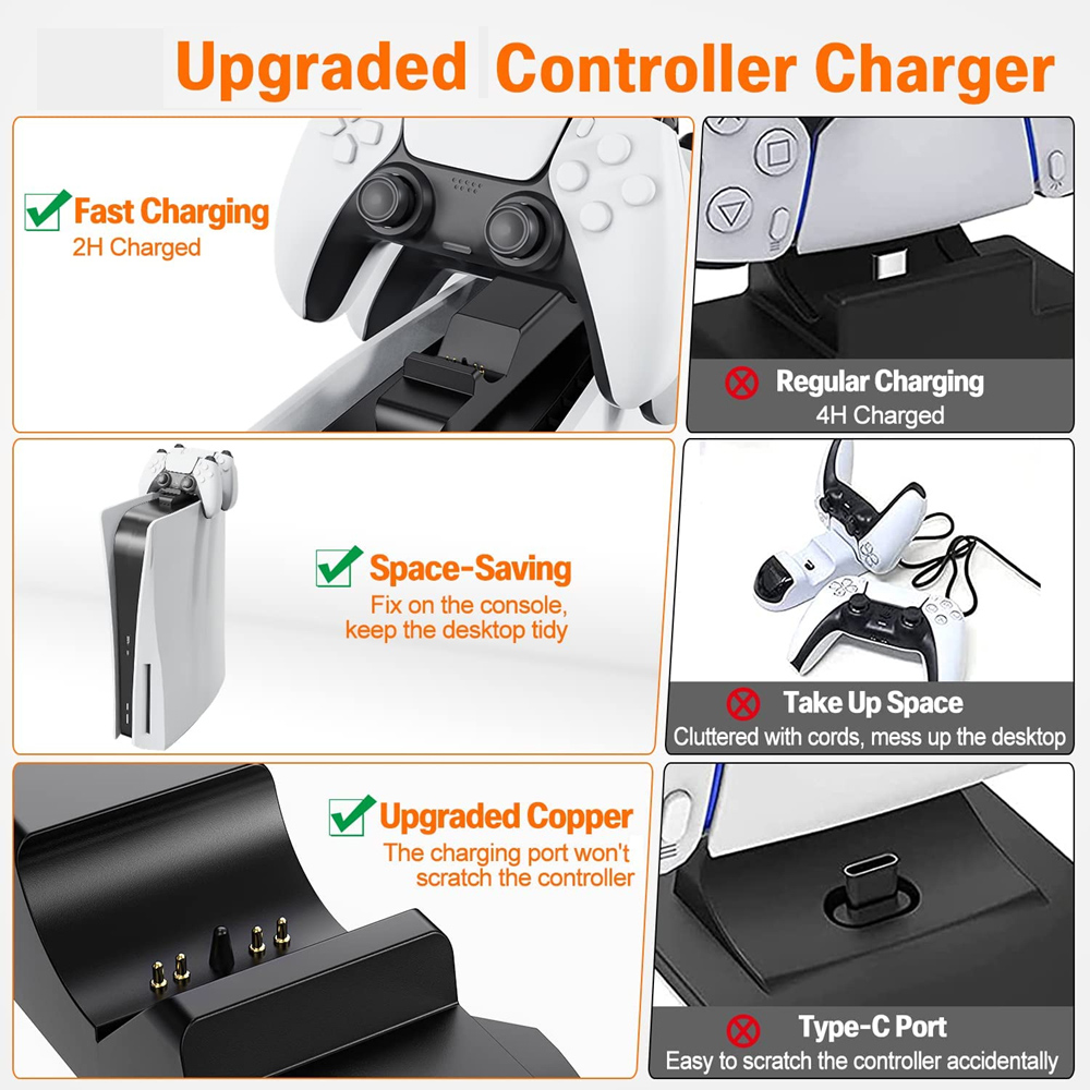 for PS5 Controller Charger Gam - Gaming Zone Accessories ulasan dan harga