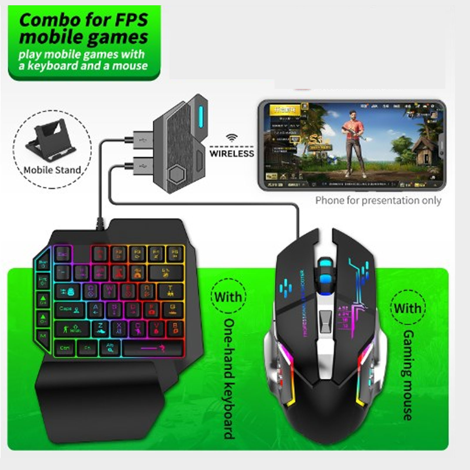 Keyboard Mouse Converter Set R - Gaming Accessories For Phone ulasan dan harga