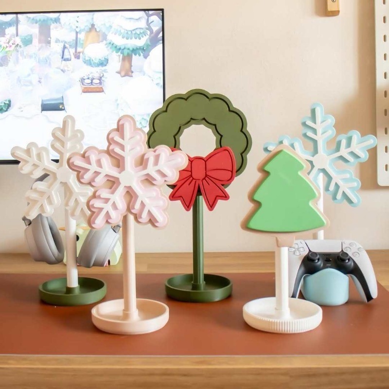 Snowflake Headphone Stand 3D P - Gaming Accessories Rack ulasan dan harga