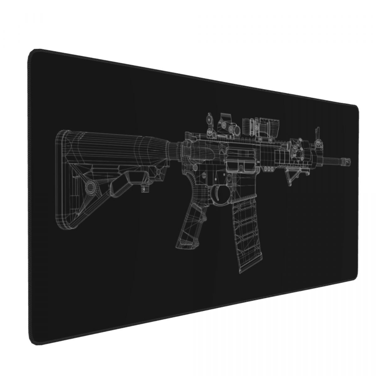 Large Mouse Pad Gun Mechanical - Gaming Accessories Drawing ulasan dan harga