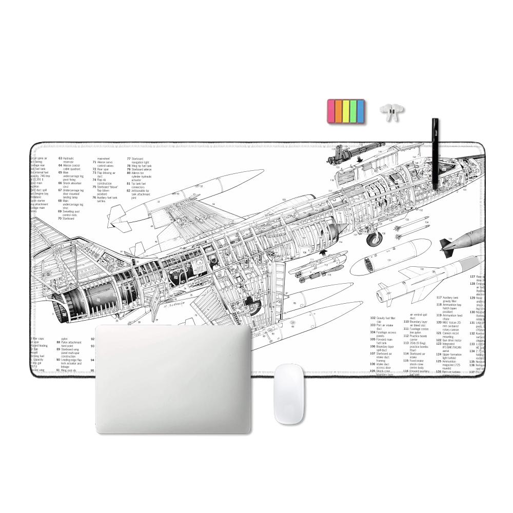 HYBXAXC Airplane Drawing Black - Gaming Accessories Drawing ulasan dan harga